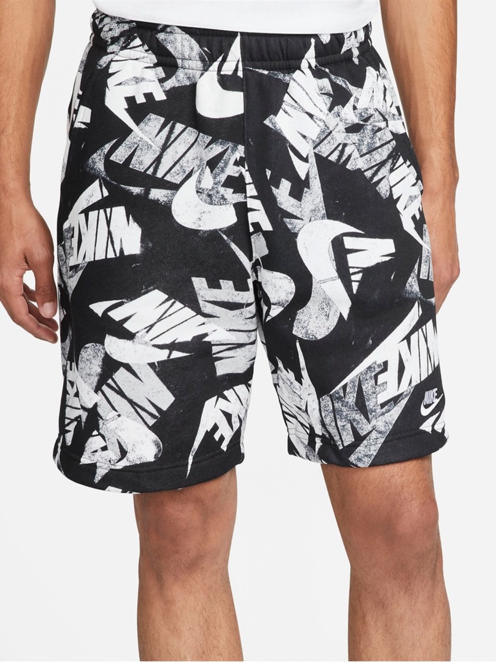 Nike Sportswear Printed Fleece Shorts Size Medium Mens - Picture 3 of 6